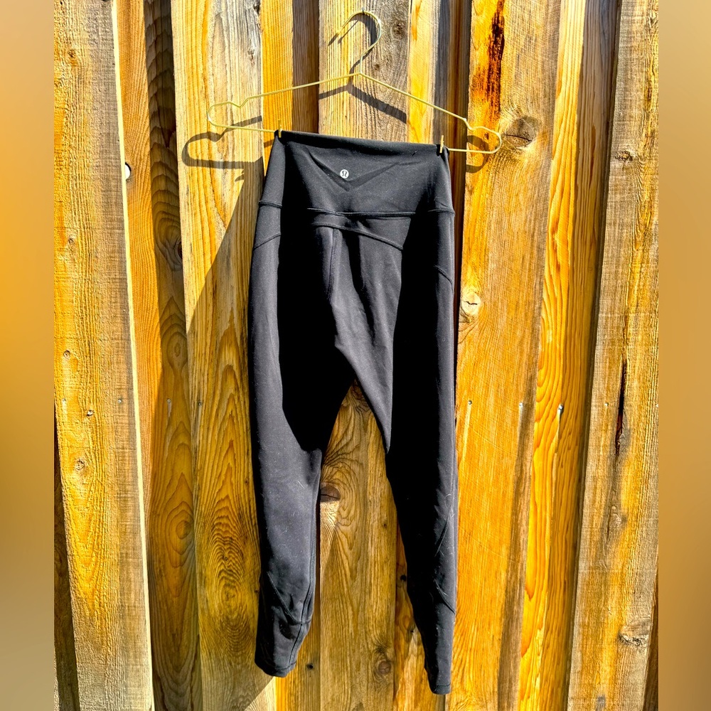 Lululemon leggings, black, size 6